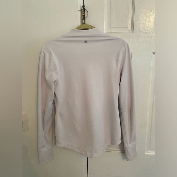 White Athletic Zip Up - Picture 2 of 3